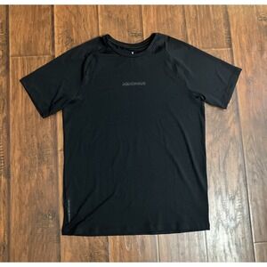 Squidhaus Shirt Men's Size XL Black Short Sleeve Performance Gym Run Slim Fit